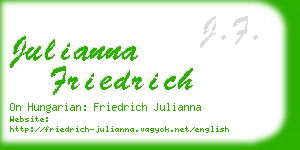 julianna friedrich business card